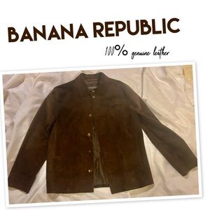 Banana Republic Factory Dark Brown Leather Jacket